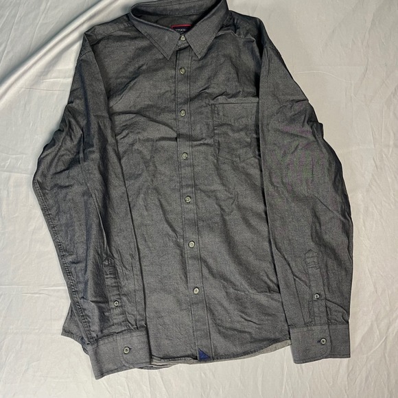 UNTUCKit Other - Untuckit Casablanca Mens Grey Cotton Button Down Shirt Regular Fit XL 01035